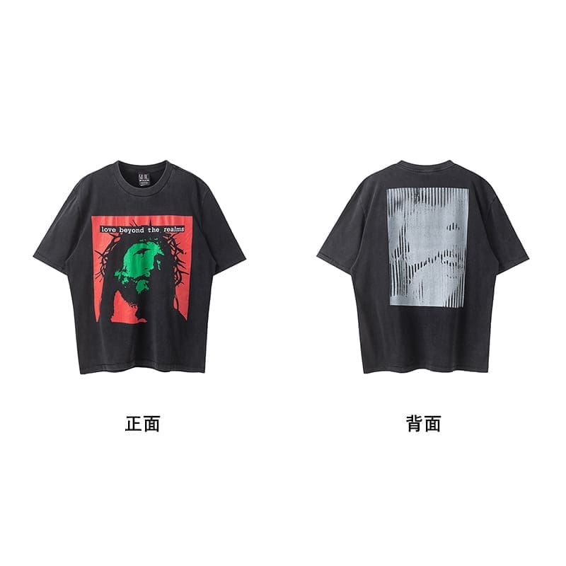 Saint Michael Vintage Short-Sleeved T-Shirt European Hip Hop Niche Style