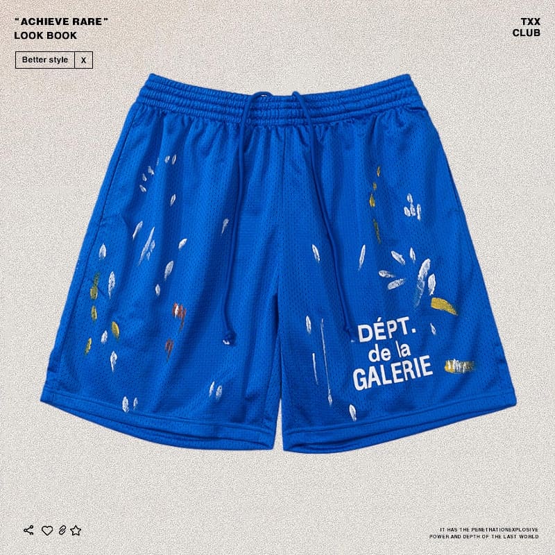 Gallery Dept Hand-Painted Splash Ink Shorts