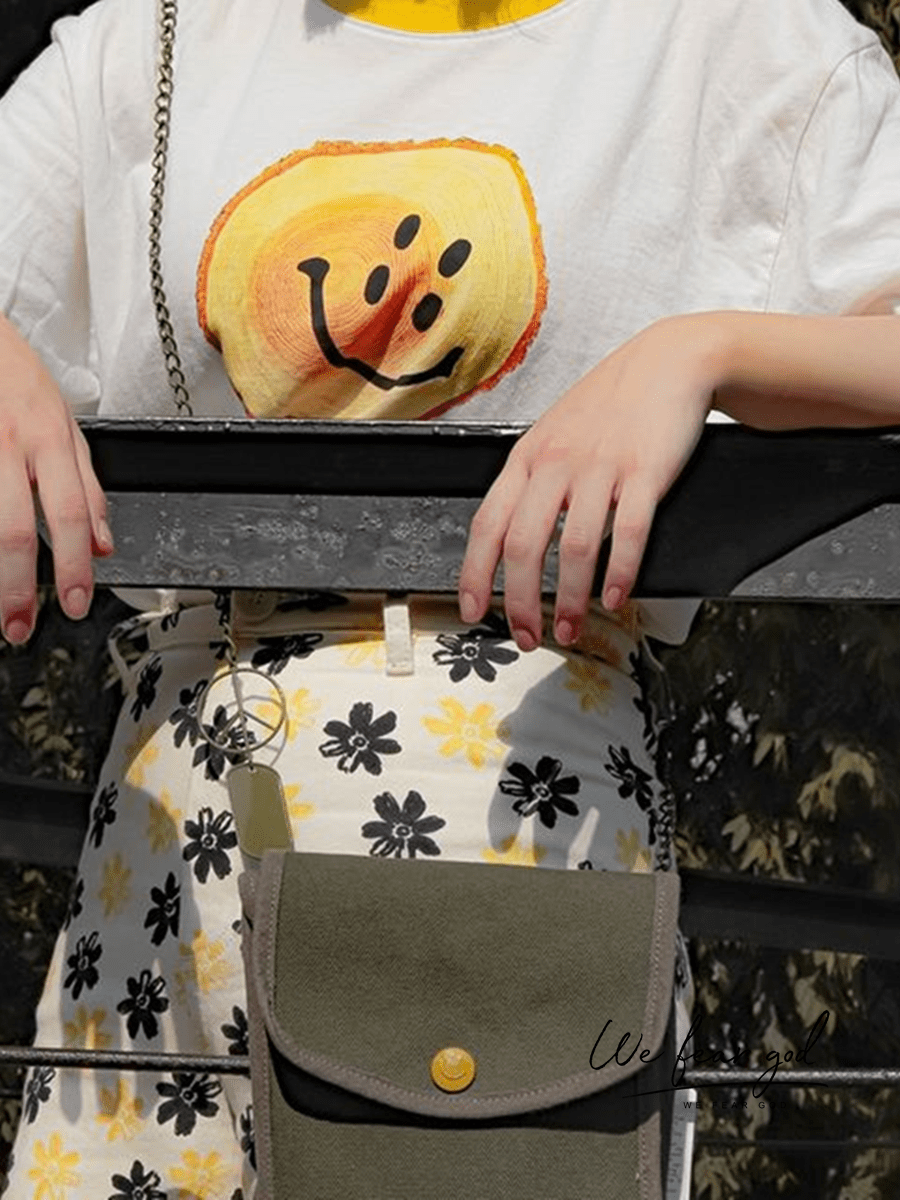 wine warmer kapital 21ss smiley F**e t-shirt