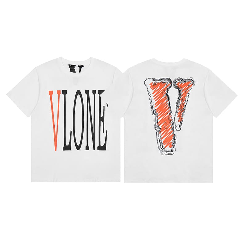 VLONE FOG 999 Juice WRLD Butterfly Print Large V Short Sleeve T-Shirt
