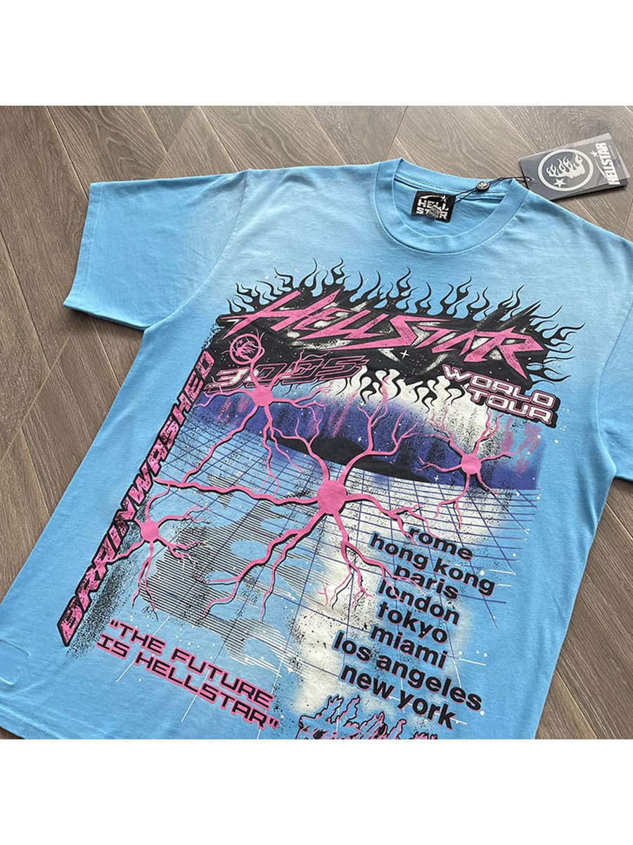 H*lst*r studios neuron tour capsule american high street short sleeve t-shirt