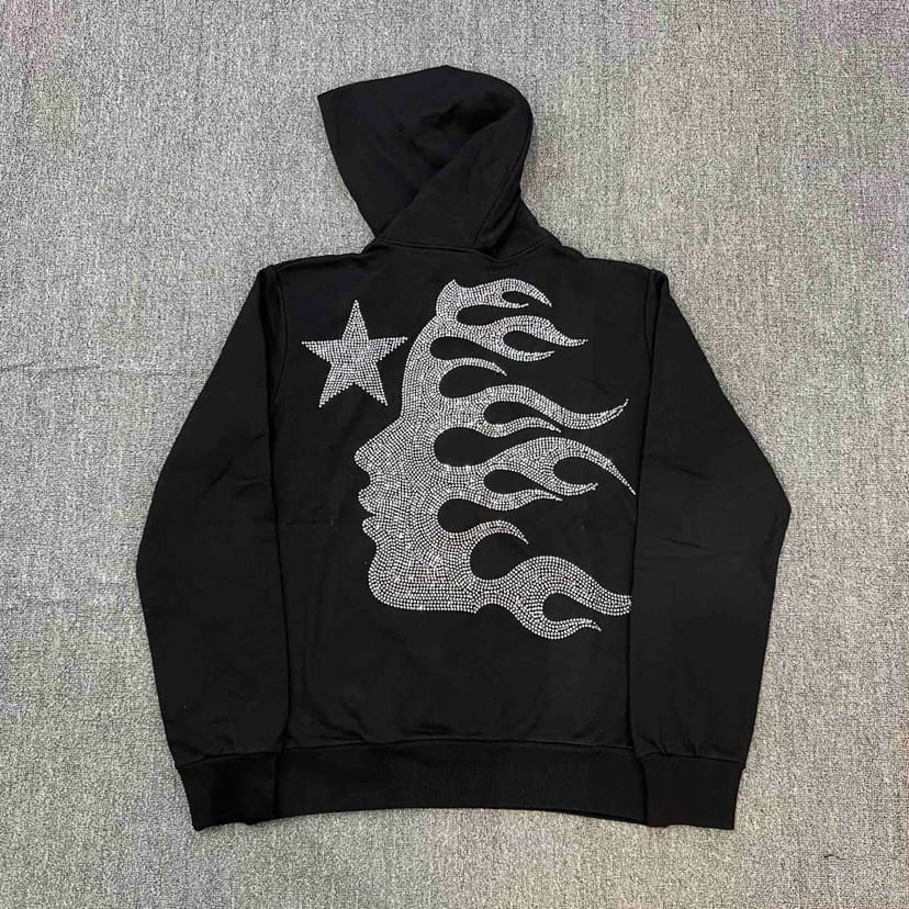 H*lst*r vintage washed big logo hoodie