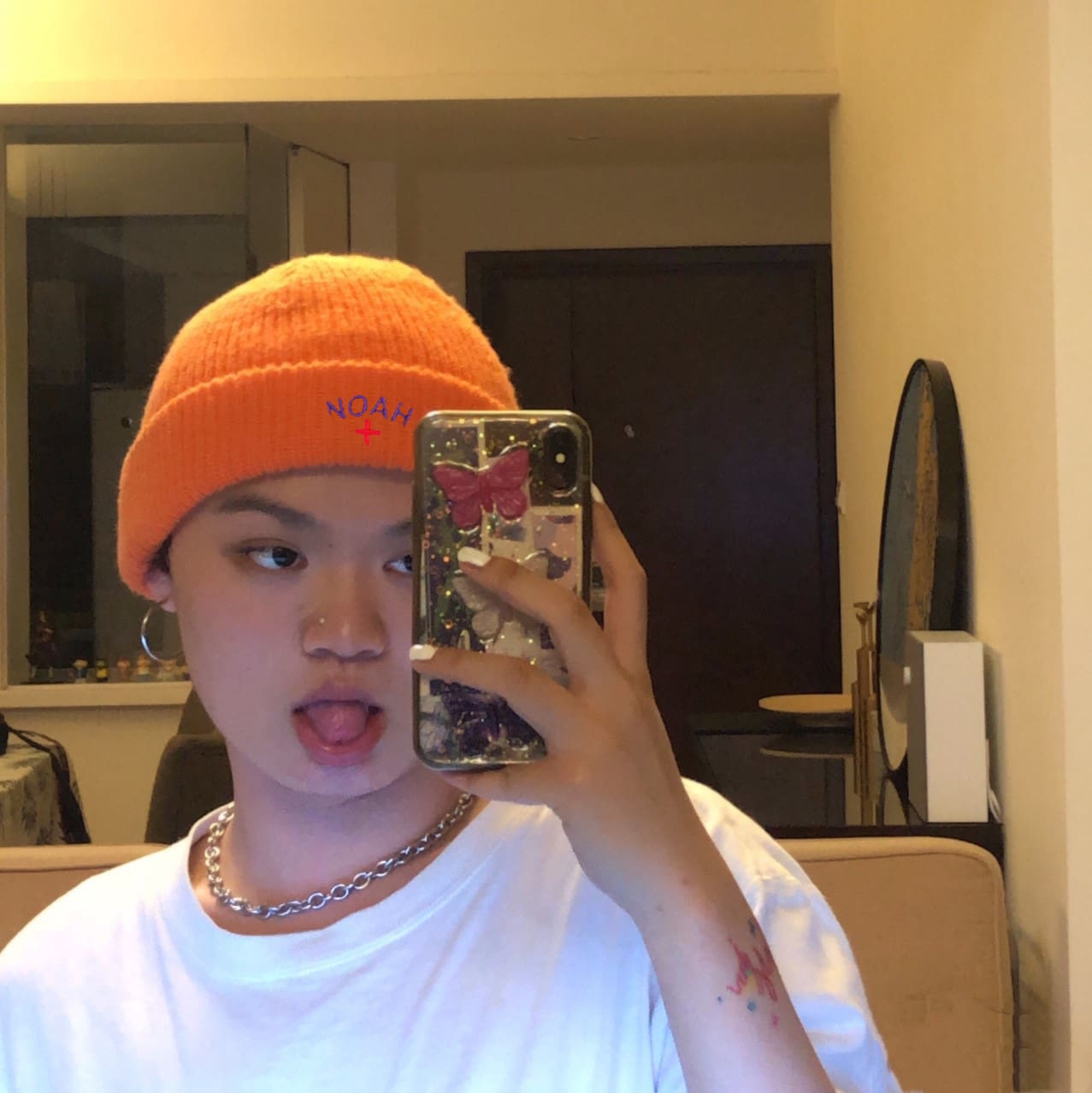 Noah Trach Cross Knitted Hat