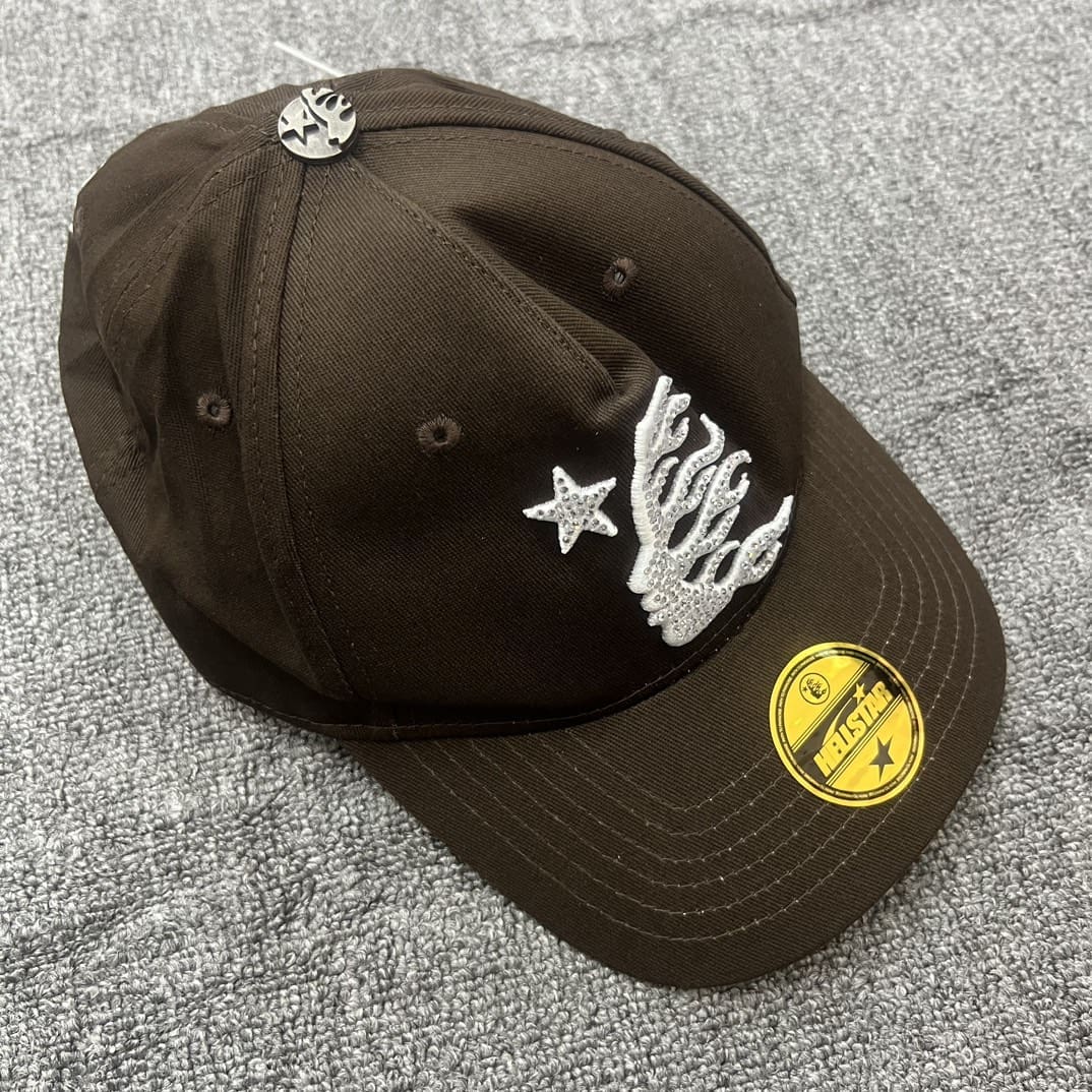 H*lst*r studios rhinestone logo fitted baseball cap for men and women