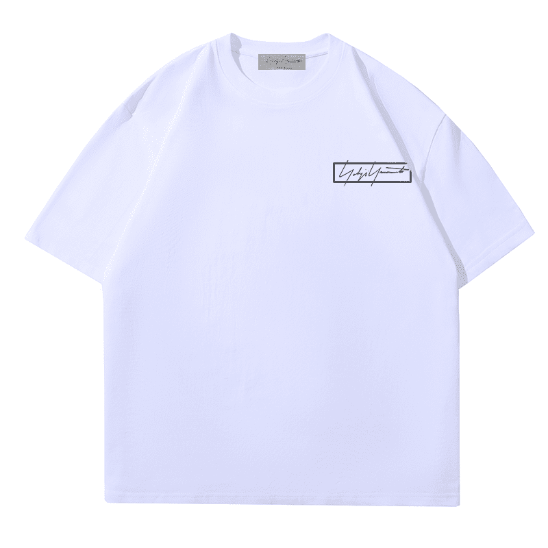 Yohji Yamamoto Box Signature Logo Tee