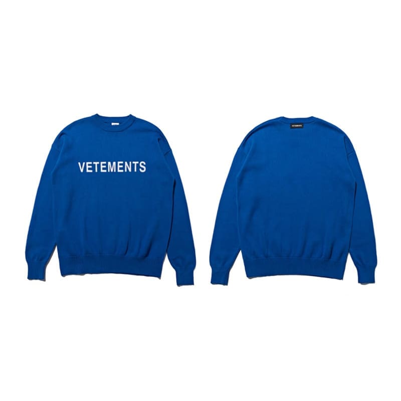 Vetements Klein Blue Sweater