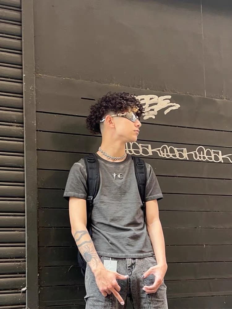 Thug Club Silver Buckle Washed Distressed Tee