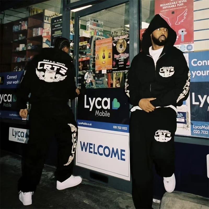 Corteiz Devil Island Letter Logo Cardigan