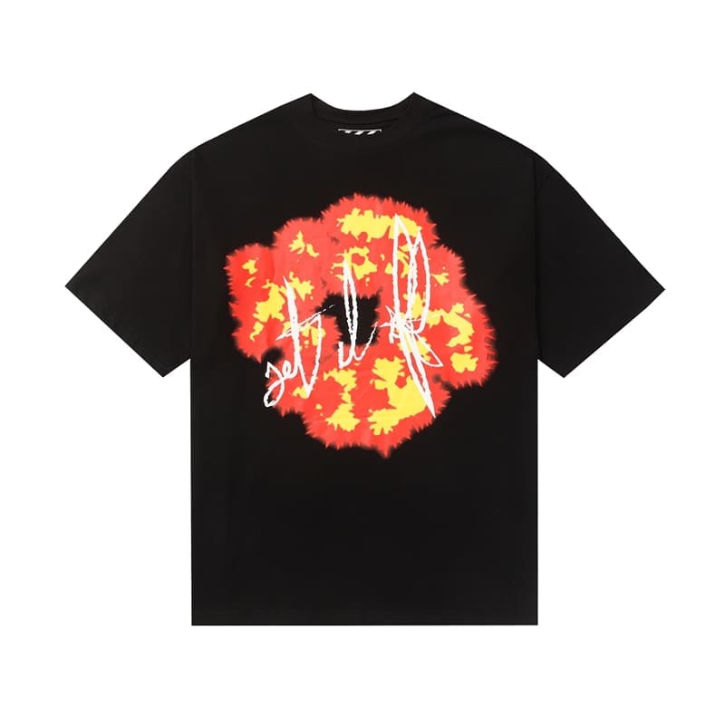 Denim Tears Flame Wood Cotton T-Shirt