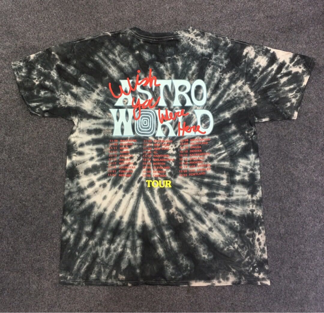 Astroworld Travis Scott Astronaut Tie-Dye T-Shirt
