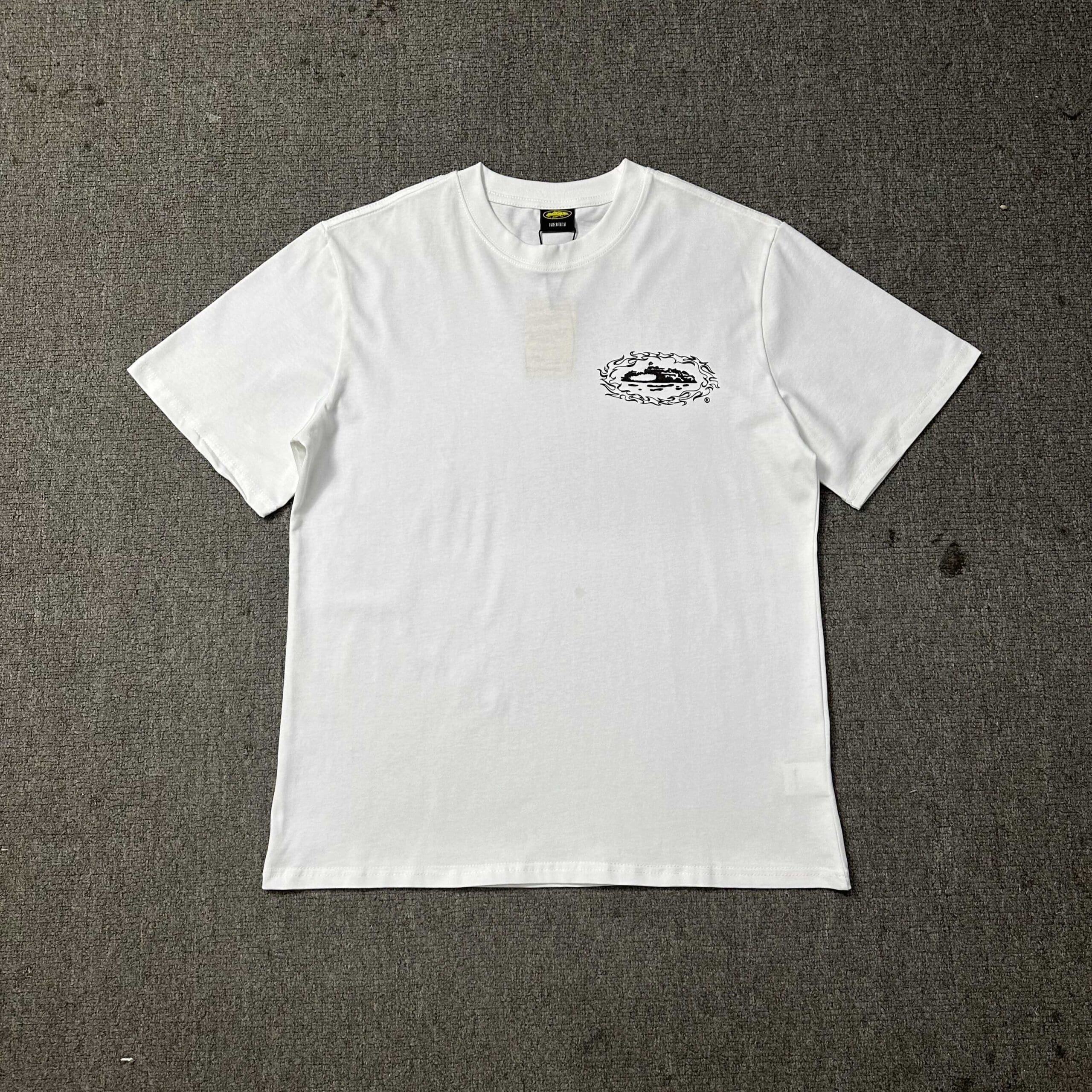 Corteiz Devil Island Flame Base T-Shirt