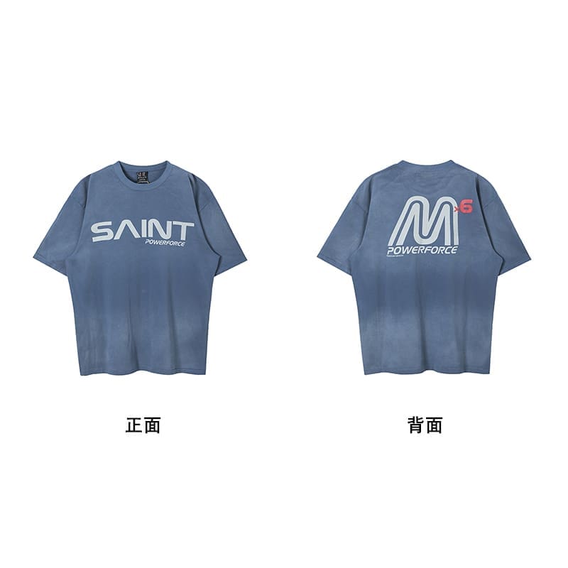 Saint Michael Vintage Short-Sleeved T-Shirt European Hip Hop Niche Style