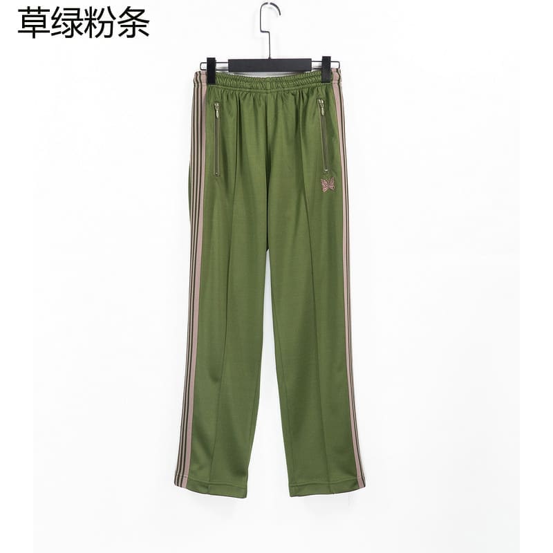 Needles Butterfly Embroidery Side Stripe Pants (Style 3)