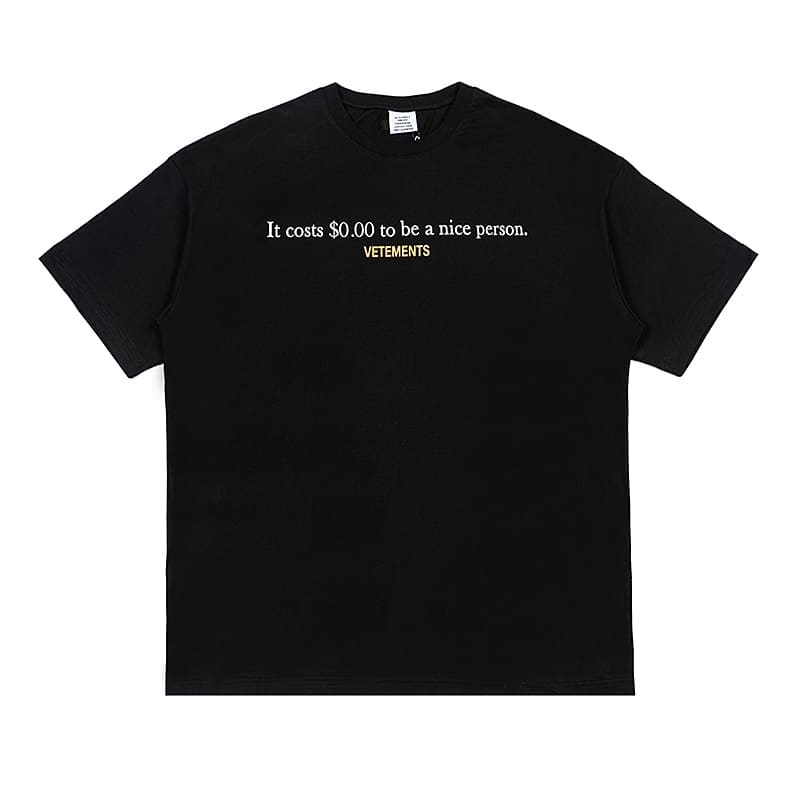 Vetements Letter Print Oversized Tee 2