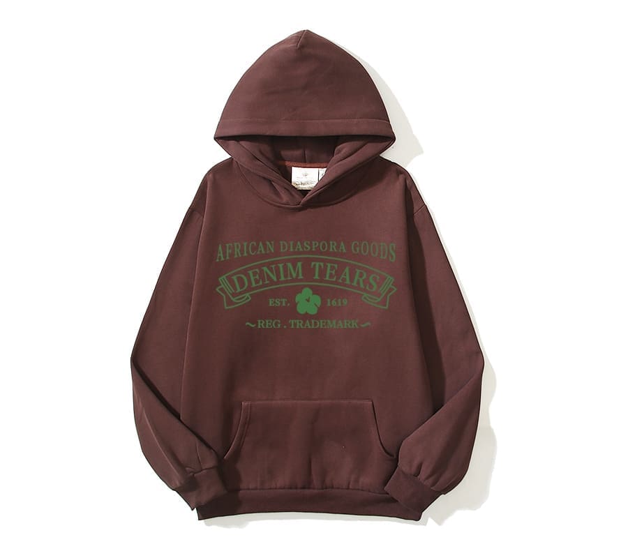 Denim Tears Kapok Basic Letter Print Hoodie