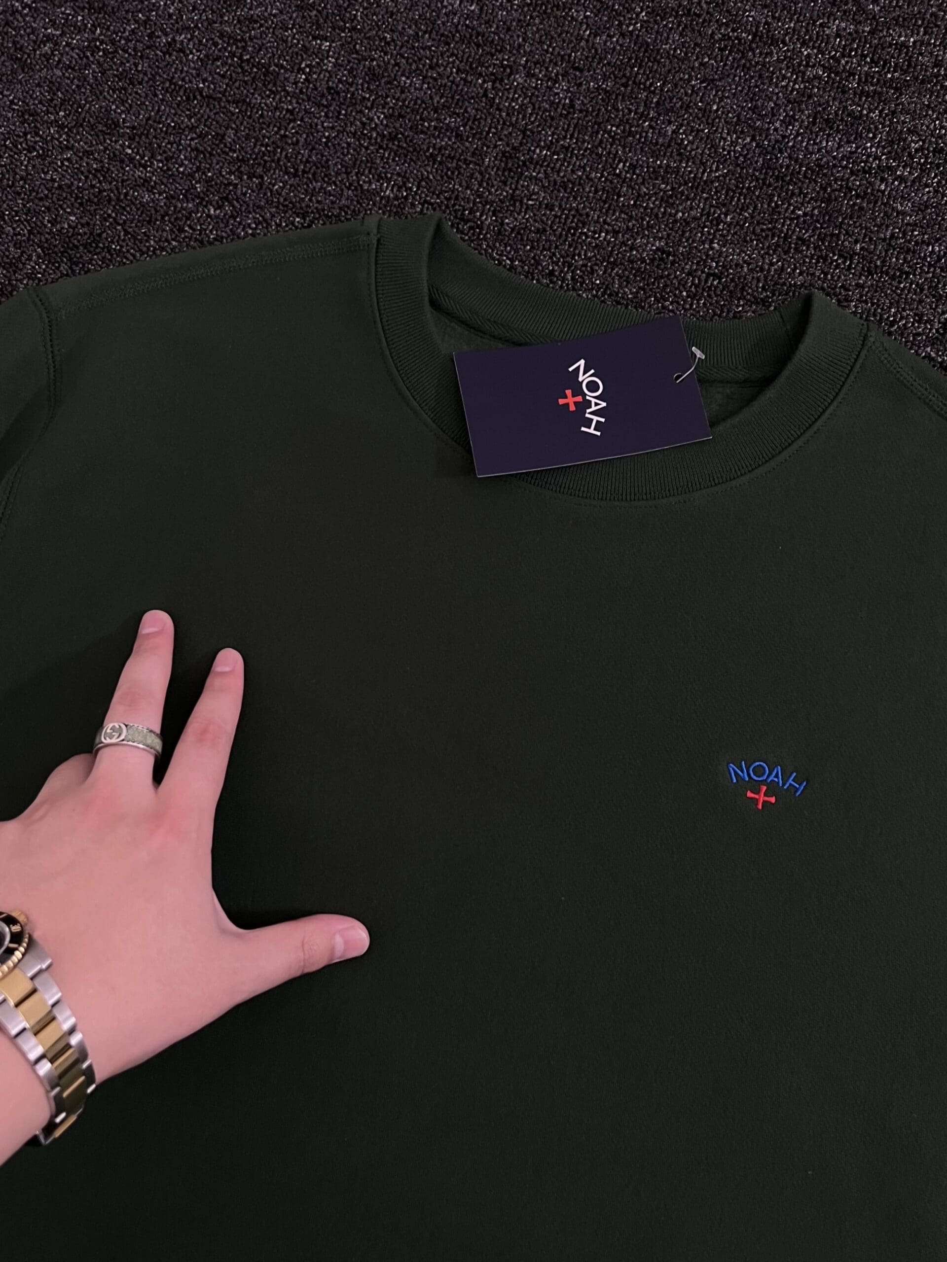 Noah Chest Embroidery Cross Sweater