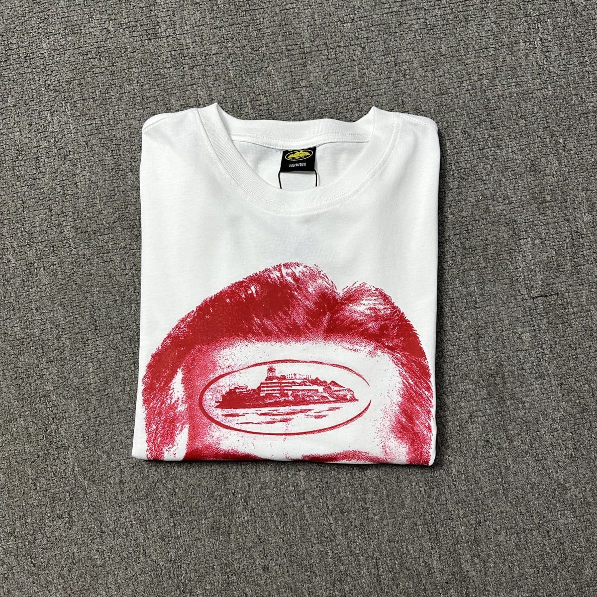 Corteiz Devil Island Summer Portrait Print Loose Casual Retro Couple T-Shirt