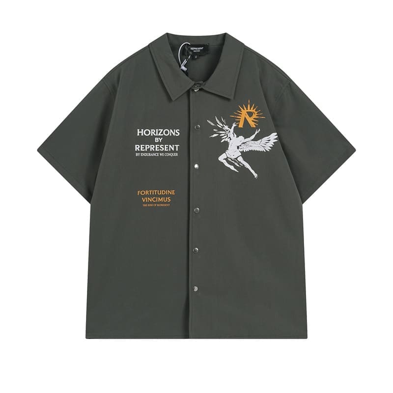 Represent Sun Wing Figure Print High Street Casual Shorts Set