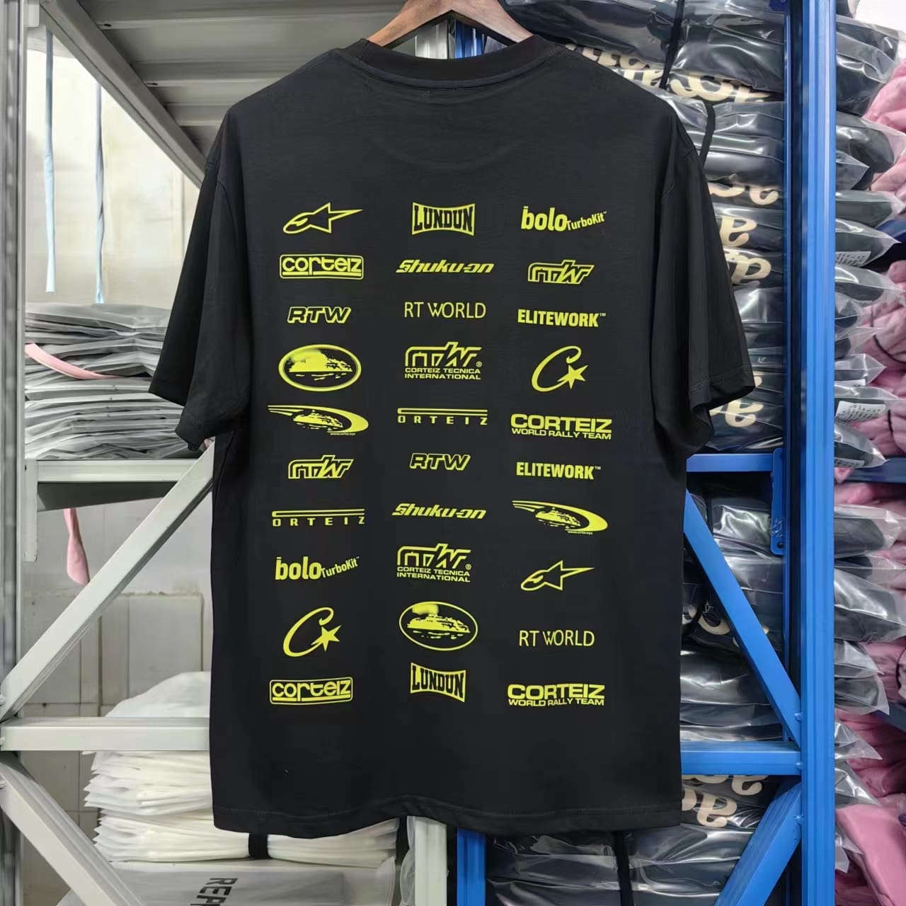 Corteiz Devil Island Printed Cotton Casual Round Neck T-Shirt for Men and Women