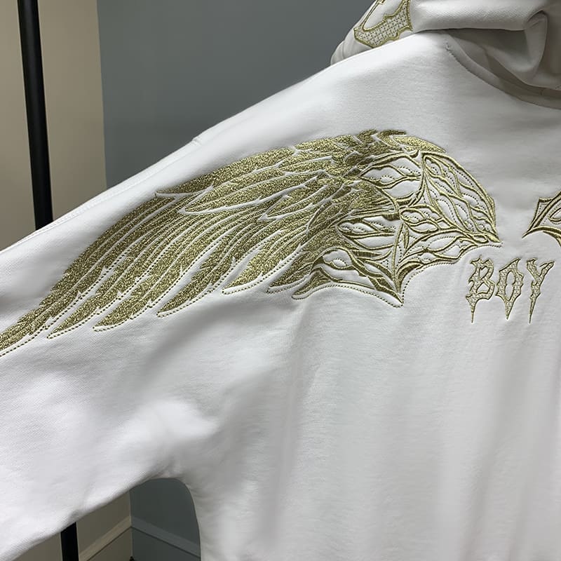 Autumn Trendy Hooded Embroidered Sweater