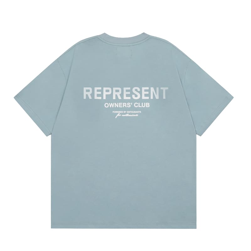 Represent Basic Letter Logo High Street Loose T-Shirt for Men and Women