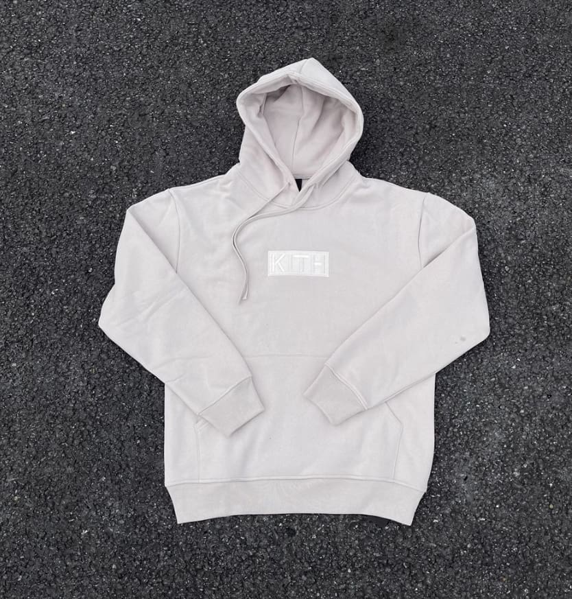 Kith Box Logo Embroidered Fleece Sweater