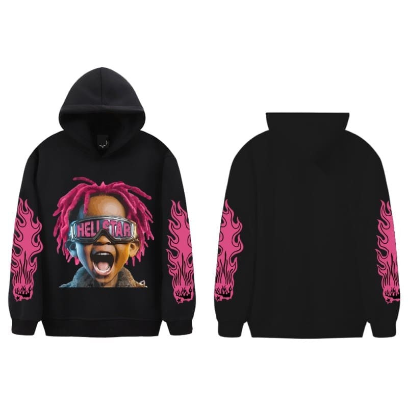 american fashion brand H*lst*r hoodie distressed high street style for men and women