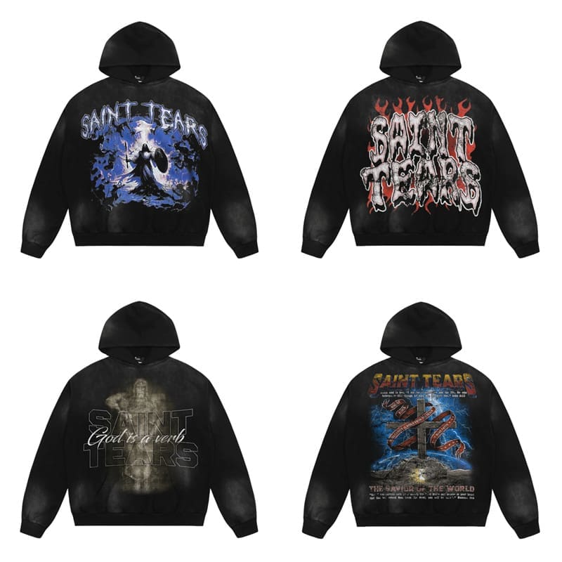 Saint Michael Washed-Out Vintage Hoodie