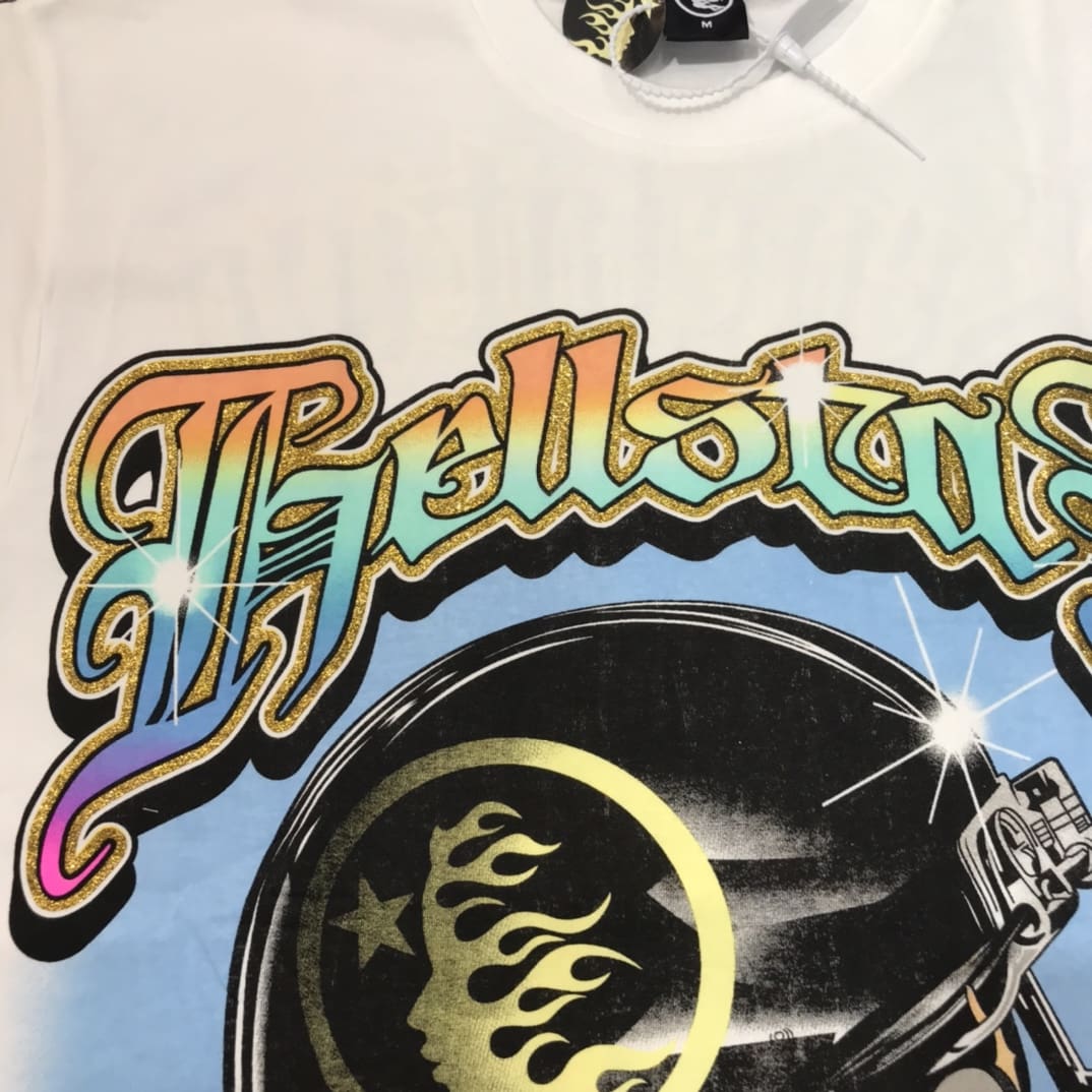 H*lst*r helmet of salvation sequins tee