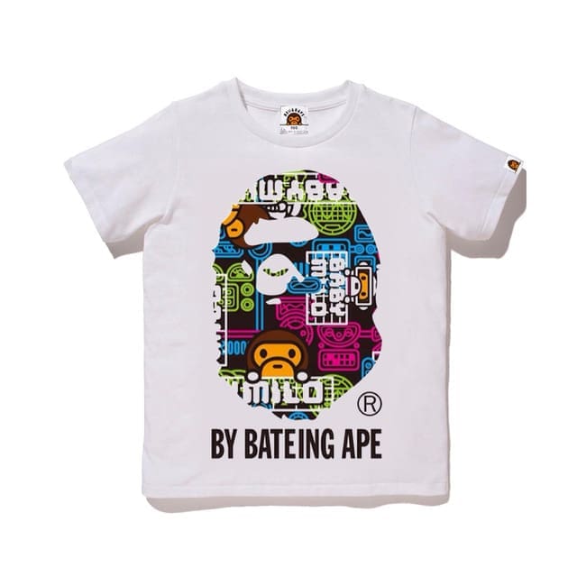 Bape Children’S Clothing Cartoon Short Sleeve Tee