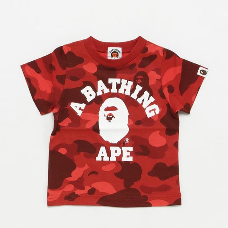 Bape Camouflage Cartoon Monkey T-Shirt