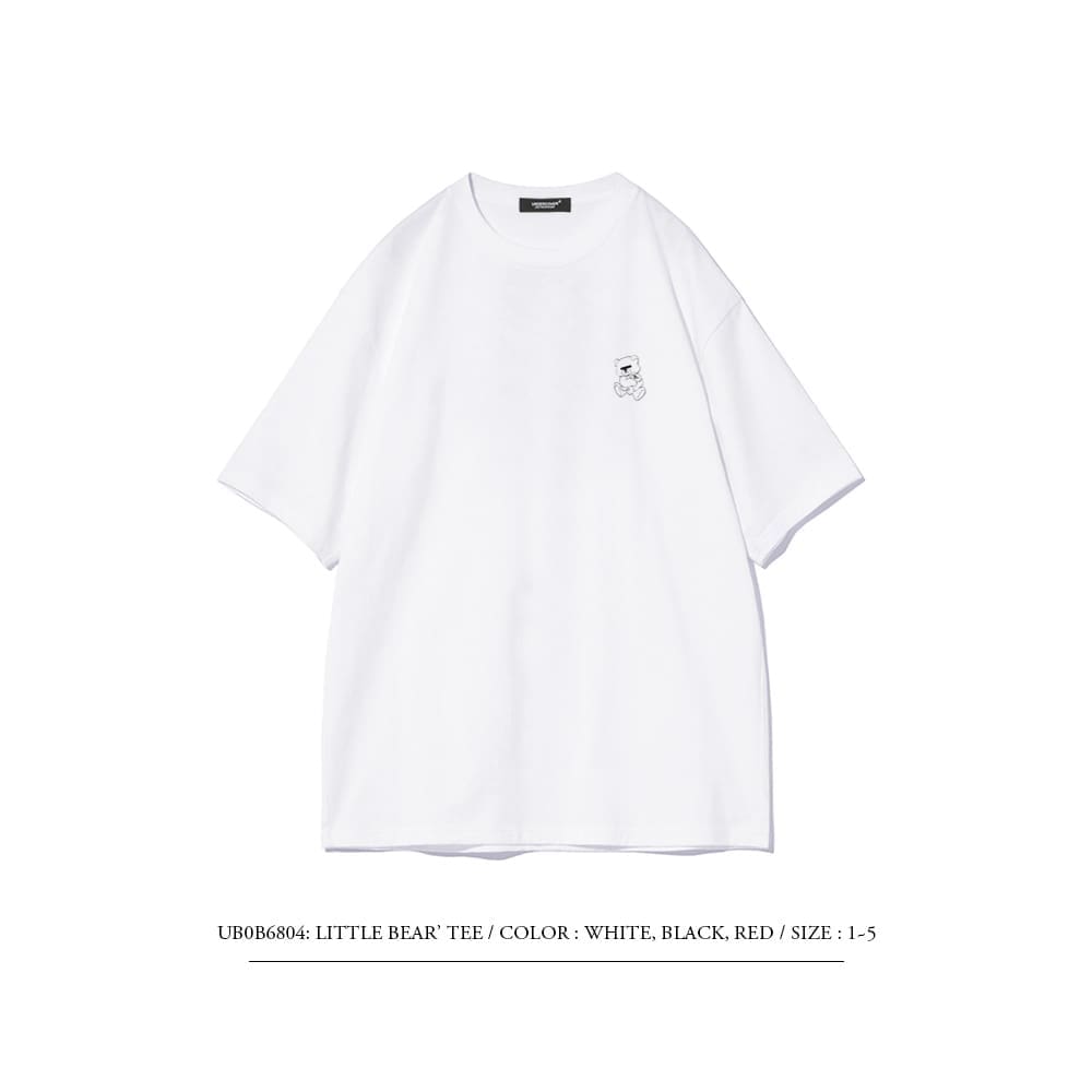 Undercover Basic Bear Print Japanese Retro Washed Short Sleeve T-Shirt