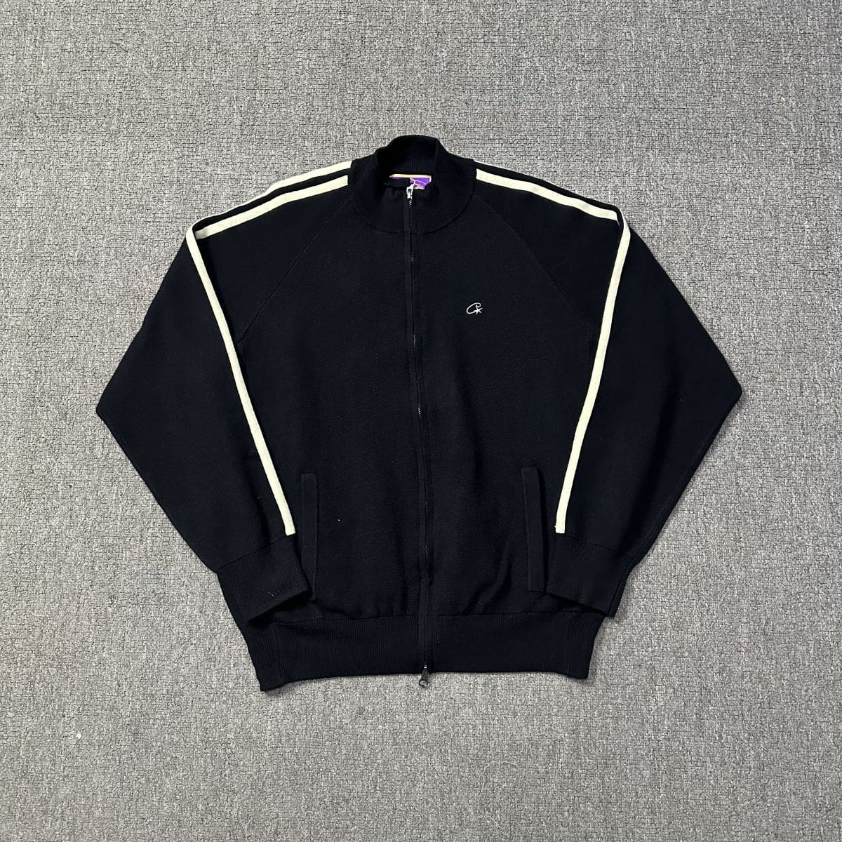 Corteiz Devil Island Alphabet Cardigan