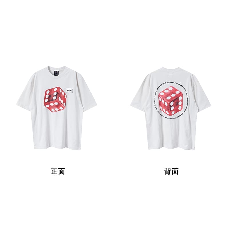 Saint Michael American Vintage Short-Sleeved T-Shirt Hip Hop Niche Style