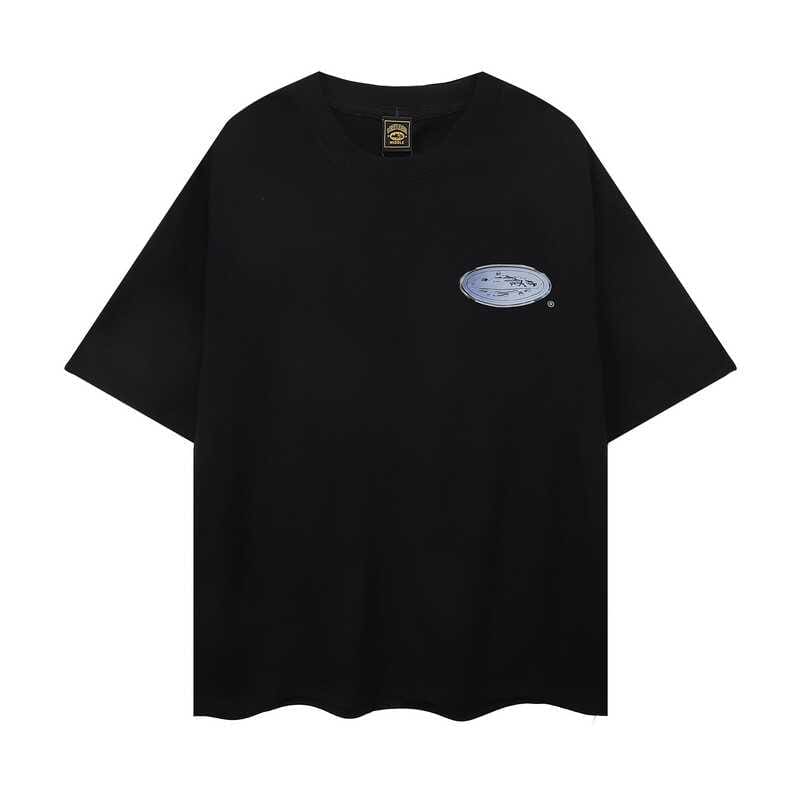 Corteiz Devil Island 2024 Summer Cotton Loose Casual Round Neck T-Shirt for Men and Women