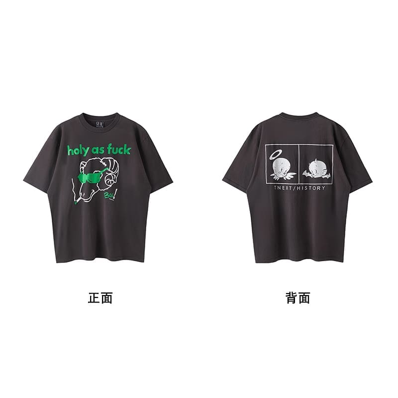 Saint Michael Vintage Short-Sleeved T-Shirt European Hip Hop Niche Style