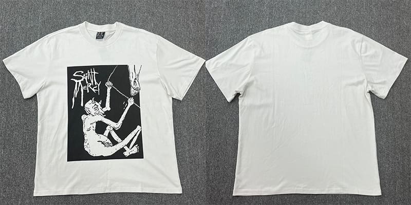 Saint Michael Distressed Retro Washed Vintage T-Shirt Fashion Collection