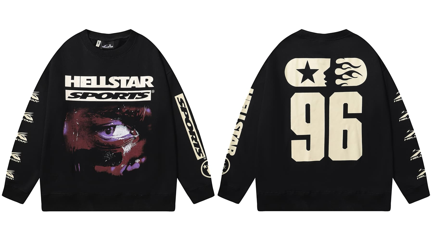 H*lst*r letter print high street hoodie