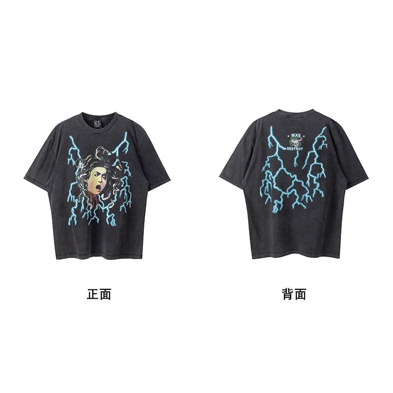 Saint Michael Vintage Short-Sleeved T-Shirt European Hip Hop Niche Style