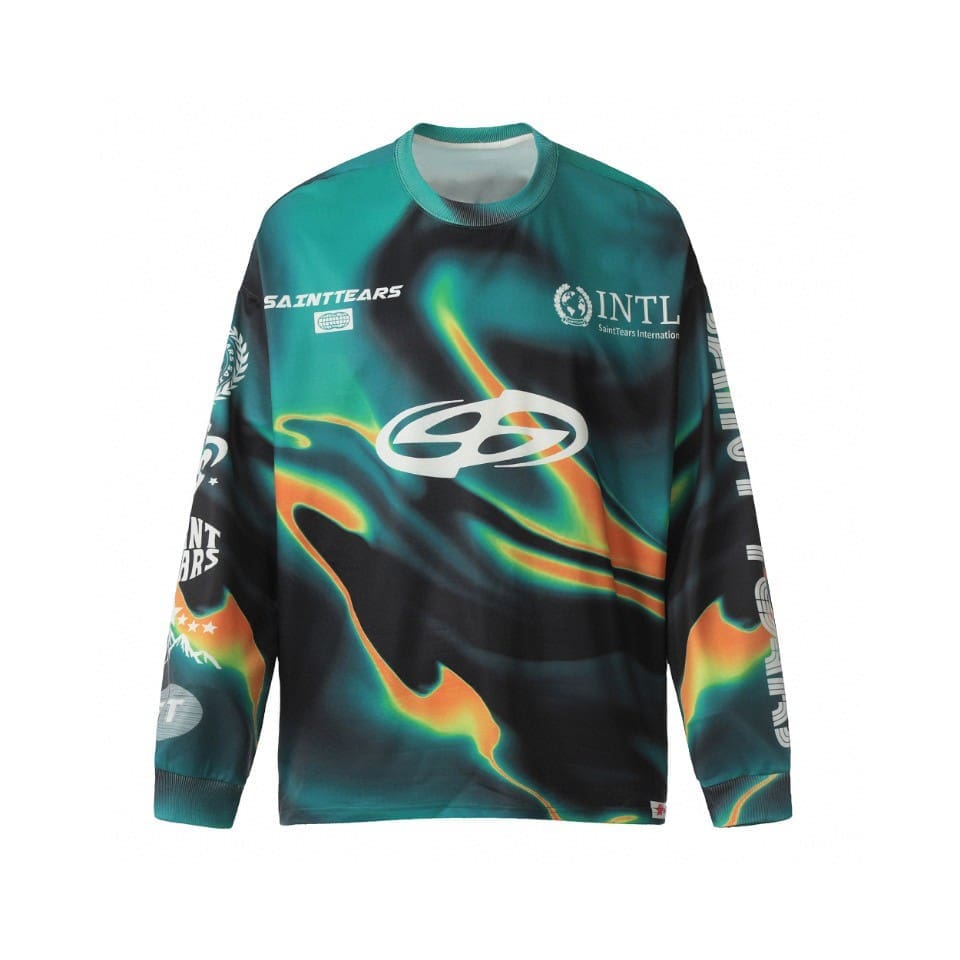 Saint Michael Vintage Loose Long Sleeve Drop Shoulder T-Shirt for Men