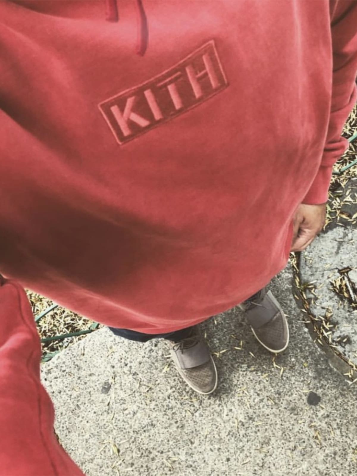 Kith Box Logo Embroidered Fleece Sweater