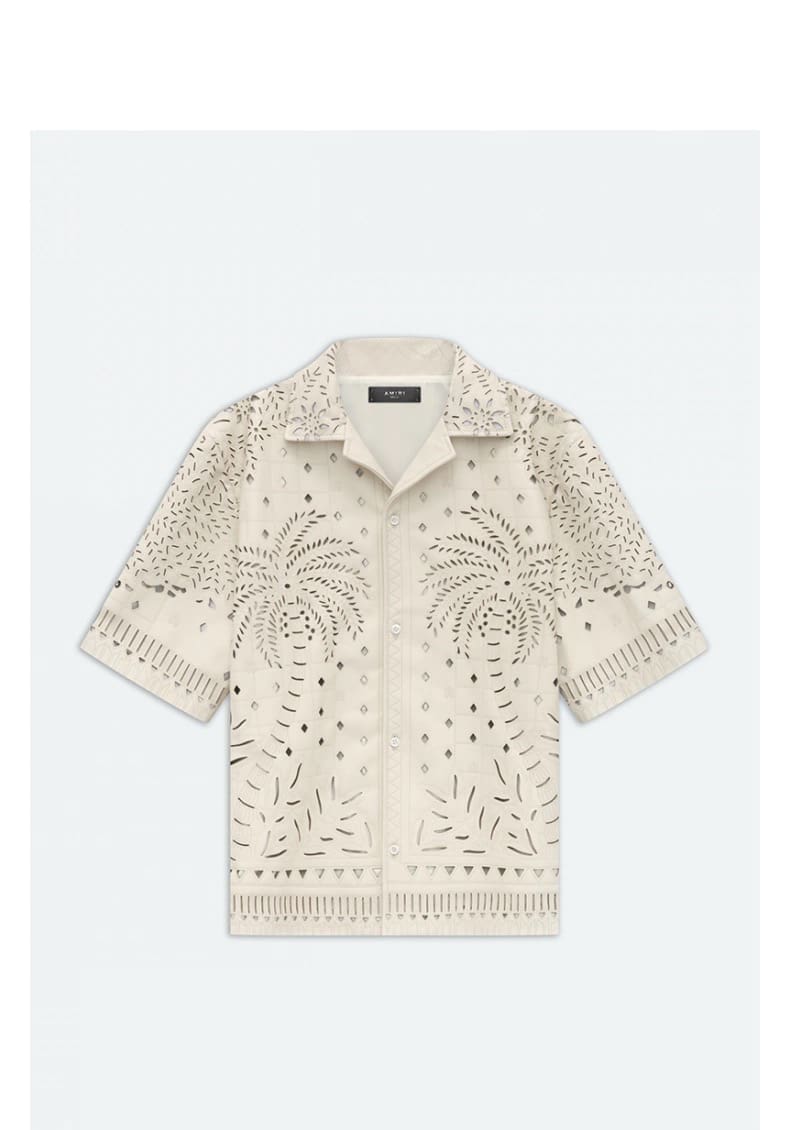 Amiri Fw24 Letter Print Polo Shirt