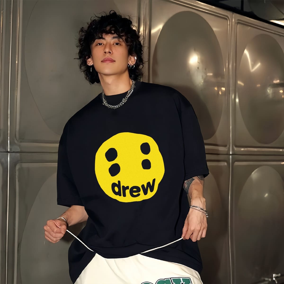drew x cpfm smiley F**e big talker tee