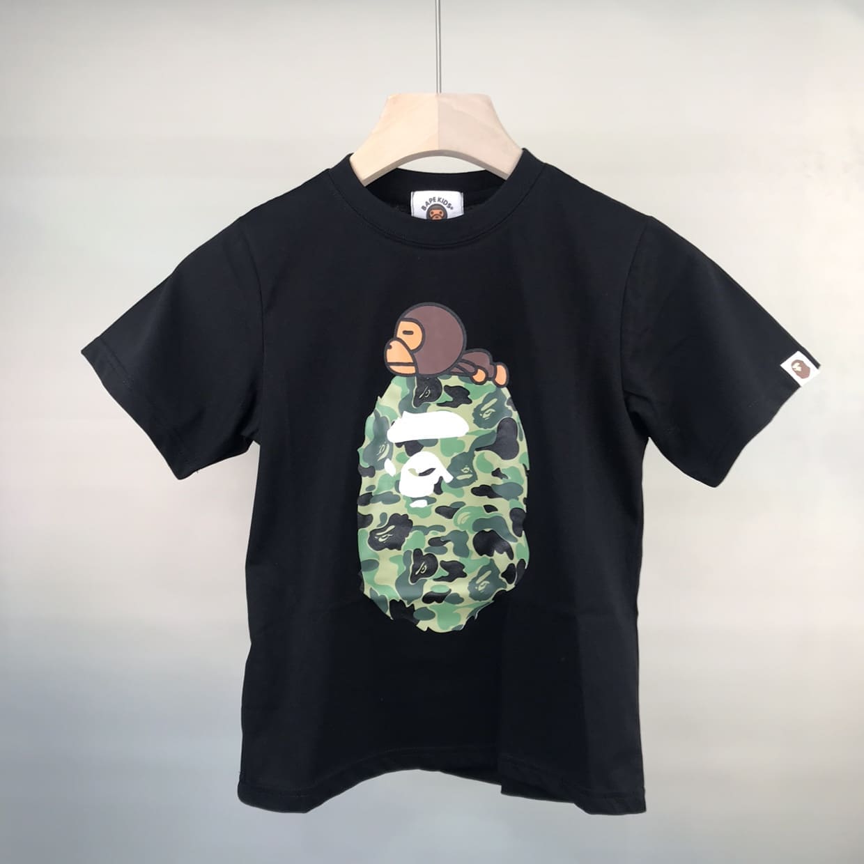 Bape Children’S Clothing Ape Head Camouflage Tee