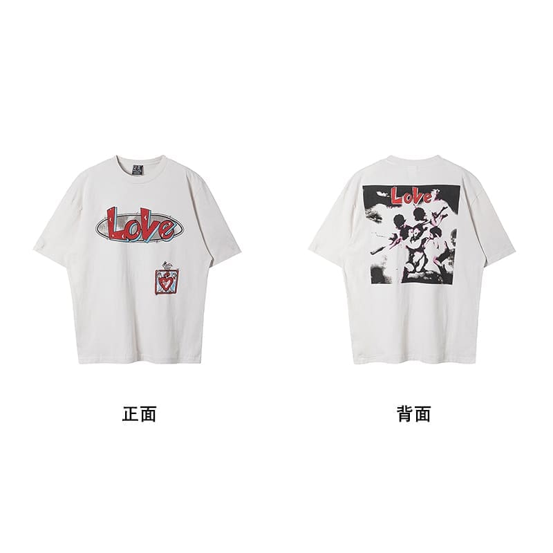 Saint Michael American Vintage Short-Sleeved T-Shirt Hip Hop Niche Style