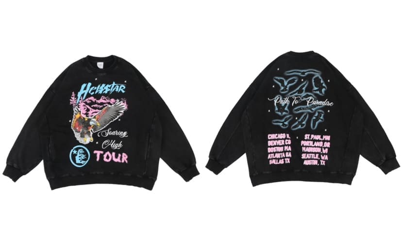 H*lst*r letter print high street hoodie