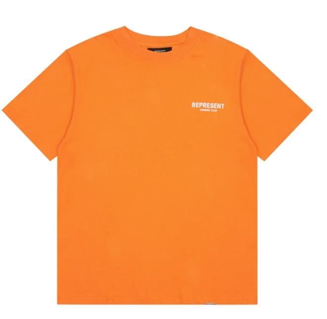 Represent Slogan Printed Short Sleeve High Street Fashion Casual T-Shirt for Men and Women