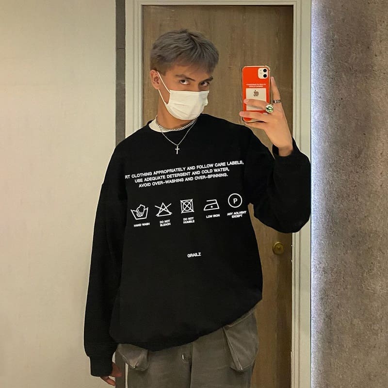 Grailz Talk Velvet Padded Sweater