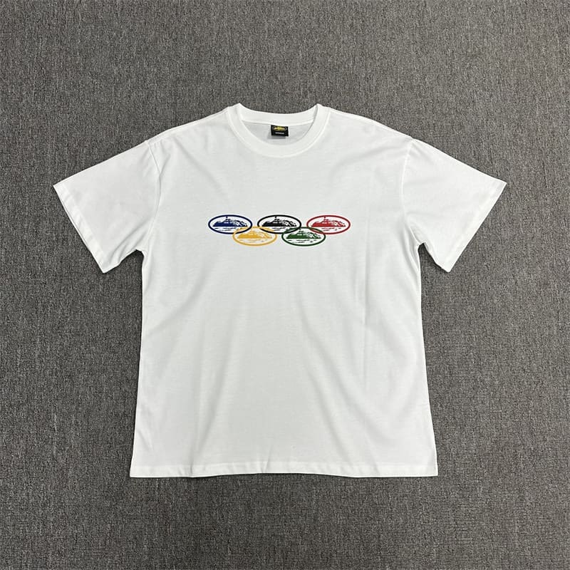 Corteiz Devil Island Color Pattern Short Sleeve Tee