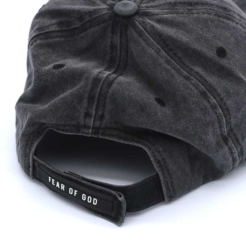 Gx Fog Washed Black Distressed Cap